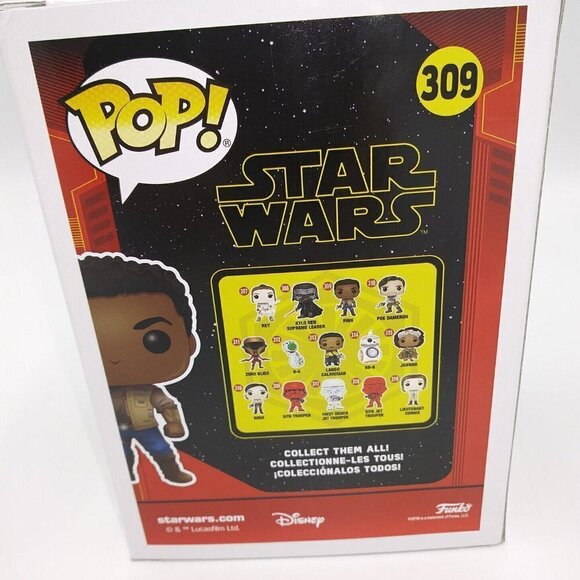 Funko POP! Star Wars Rise of Skywalker Finn #309 Vinyl Toy Disney LucasArts - Picture 11 of 12